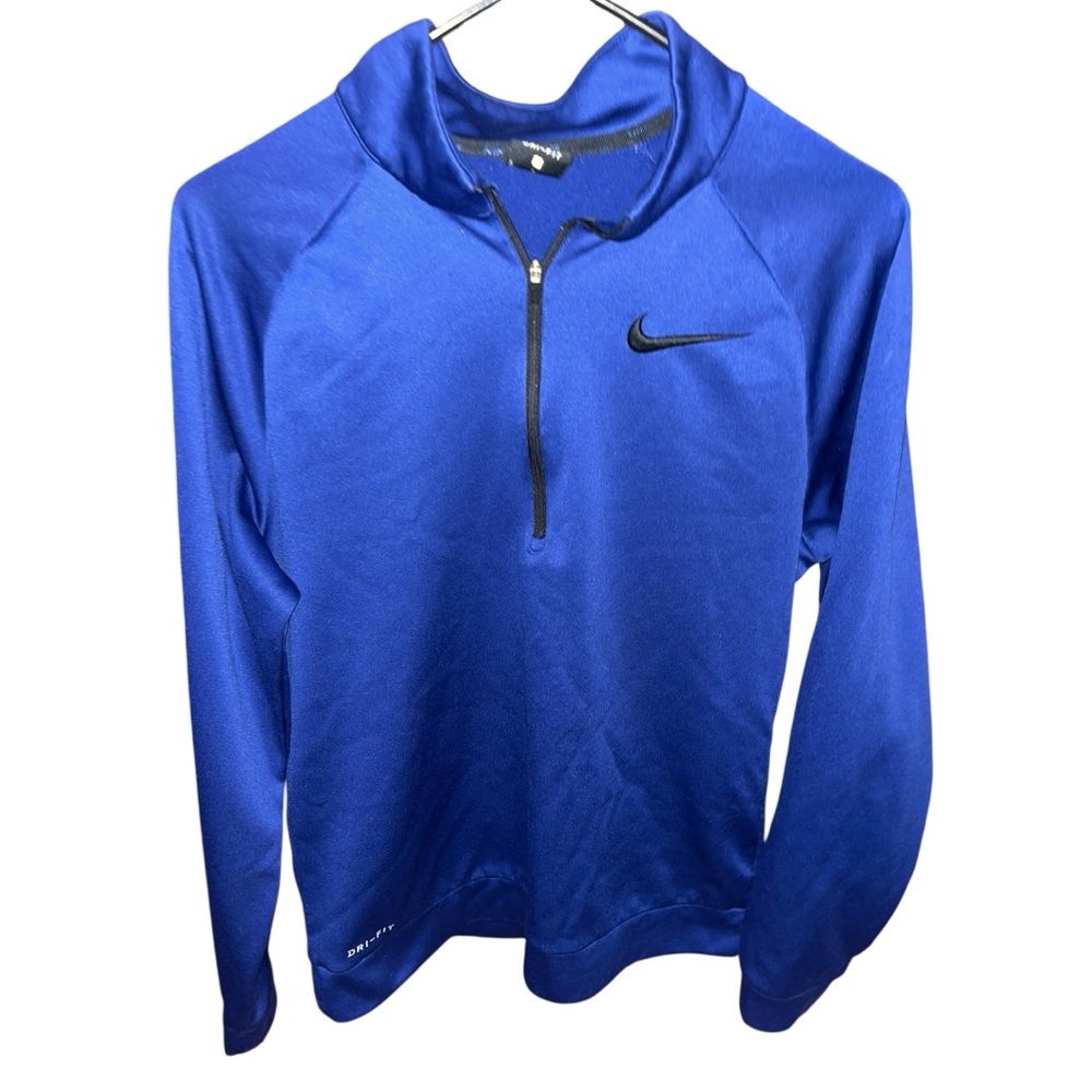 2/$20 🩷 Nike Stride Men's Dri-FIT 1/4 Zip Running T Shirt SIZE SMALL BLUE